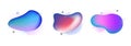 Blob abstract shape organic banner design element. Vector fluid round shape liquid amoeba