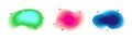 Blob abstract shape organic banner design element. Vector fluid round shape liquid amoeba