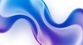 Abstract Fluid Blob Shape in Blue and Purple Gradient on a White Background with Soft Lighting Royalty Free Stock Photo