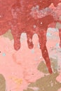 Blobs of paint after painting Royalty Free Stock Photo