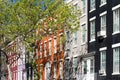 Block of Apartment buildings in Greenwich Village, New York City Royalty Free Stock Photo