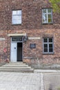 Block 21 from Auschwitz concentration camp complex Royalty Free Stock Photo