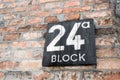 Block 24 in Auschwitz concentration camp Royalty Free Stock Photo