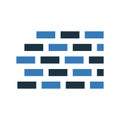 Block, brick, wall icon / vector graphics