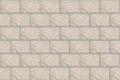 Block brick wall seamless pattern texture background. Cobblestone footpath or patio. Concrete block floor Royalty Free Stock Photo