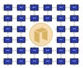 Block chain technology of neo Royalty Free Stock Photo