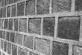 Block concrete wall closeup in view side background Royalty Free Stock Photo