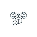 Block confirmation icon. Monochrome simple sign from blockchain collection. Block confirmation icon for logo, templates