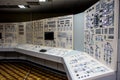 Block control panel of nuclear power plant Royalty Free Stock Photo
