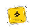 Block diagram icon. Path scheme sign. Vector Royalty Free Stock Photo