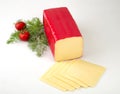 Block of edam cheese