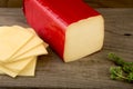 Block of edam cheese Royalty Free Stock Photo