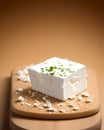 Block of Feta cheese Royalty Free Stock Photo