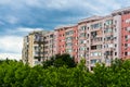 Block of flats. Apartament buildings in Bucharest, Romania, 2020 Royalty Free Stock Photo