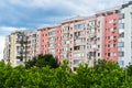 Block of flats. Apartament buildings in Bucharest, Romania, 2020