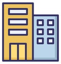 Block of flats, building Isolated Vector Icon which can be easily edit or modified.