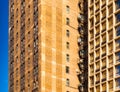 Block of flats in Chicago, apartment building in downtown Royalty Free Stock Photo