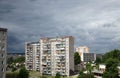 Block of flats socialist architecture in Poland.