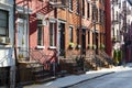 Block of Historic Buildings on Gay Street in New York City Royalty Free Stock Photo