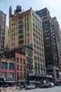 Block of historic buildings at 600-618 8th Avenue in Midtown neighborhood of Manhattan, New York City