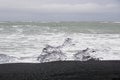 Block of ice on Diamond Beach in Iceland Royalty Free Stock Photo