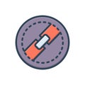 Color illustration icon for Block, choke and section