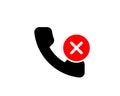 Block Incoming call icon block  call  block receiving symbol Royalty Free Stock Photo