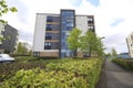 Block of modern flats with glass frontage Royalty Free Stock Photo