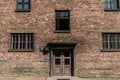 Block 14, at The Nazi concentration camp of Auschwitz in Oswiecim,  Poland, a UNESCO World Heritage Royalty Free Stock Photo