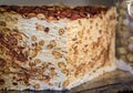 Block of nougat with almonds and honey at a shop in Saint Paul de Vence, France