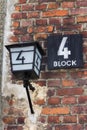 Block 4, one of the cellblocks at the Auschwitz Concentration Camp Royalty Free Stock Photo