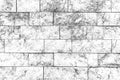 Pattern of white stone cladding wall tile texture and seamless background Royalty Free Stock Photo