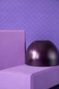 Geometric purple podium background