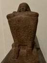 Block statue of Teti who held many priestly and scribal titlesat the British Museum in London