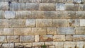 Block stone wall of ancient church Royalty Free Stock Photo