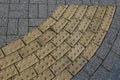 Block tactile paving for blind handicap.