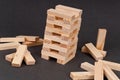 Block Tower Building Game Royalty Free Stock Photo