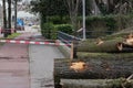 Blockade At The Eunice Storm At Amsterdam The Netherlands 19-2-2022