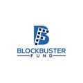 Blockbuster Fund logo design template Royalty Free Stock Photo