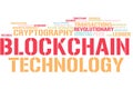 Words cloud with Blockchain Royalty Free Stock Photo