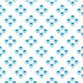 Blockchain blue vector creative seamless pattern