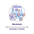 Blockchain concept icon Royalty Free Stock Photo