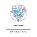 Blockchain concept icon Royalty Free Stock Photo