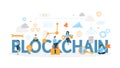 Blockchain concept illustration. Royalty Free Stock Photo
