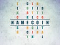 Blockchain concept: Namecoin in Crossword Puzzle