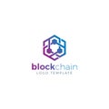 Blockchain and Cryptocurrency Logo Concept