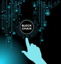 Blockchain cryptocurrency template.