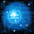 Blockchain cryptocurrency template. Royalty Free Stock Photo
