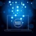Blockchain cryptocurrency template. Royalty Free Stock Photo