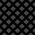 Blockchain cubes outline vector seamless pattern Royalty Free Stock Photo
